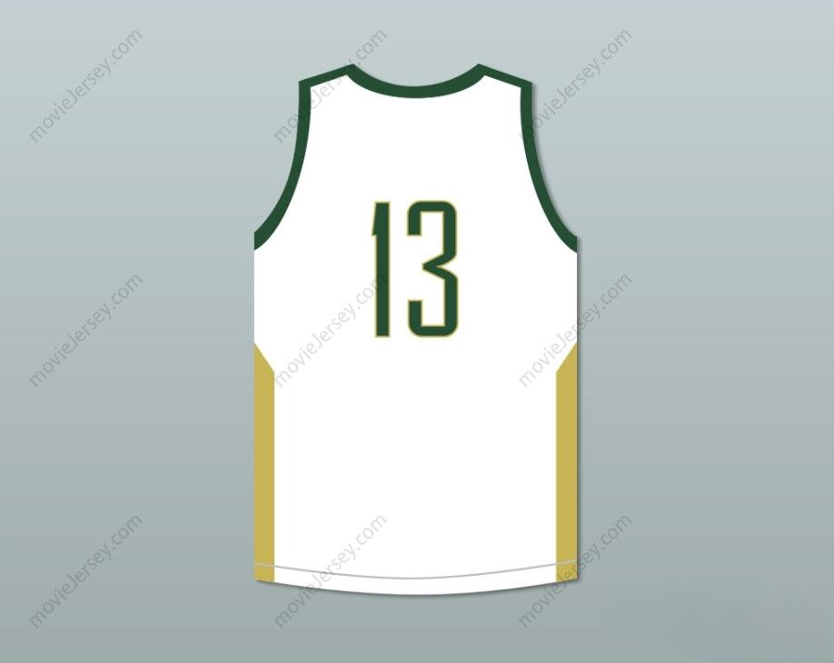CUSTOM ANY Name Number BRANDON INGRAM 13  HIGH SCHOOL VIKINGS WHITE BASKETBALL JERSEY Top Stitched S-6XL