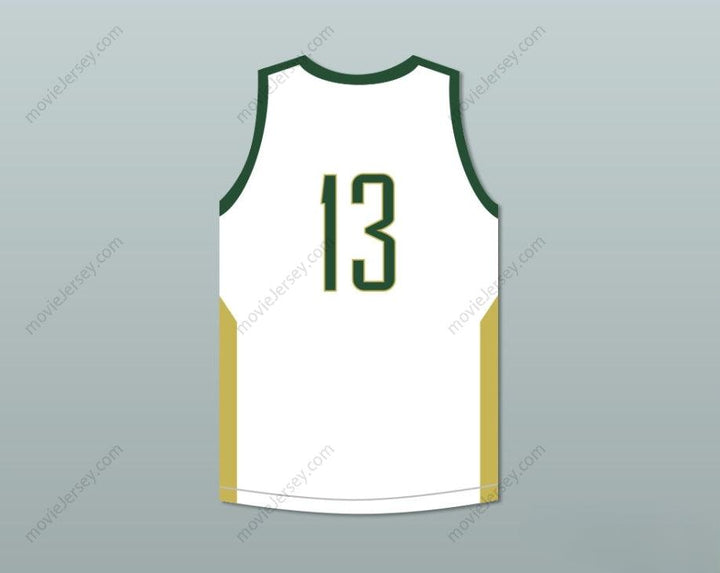 CUSTOM ANY Name Number BRANDON INGRAM 13  HIGH SCHOOL VIKINGS WHITE BASKETBALL JERSEY Top Stitched S-6XL