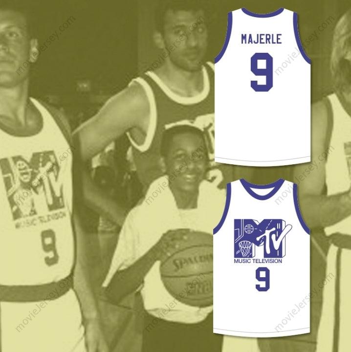 CUSTOM ANY Name Number DAN MAJERLE 9 BASKETBALL JERSEY FIRST ANNUAL ROCK N' JOCK B-BALL JAM 1991 Top Stitched S-6XL