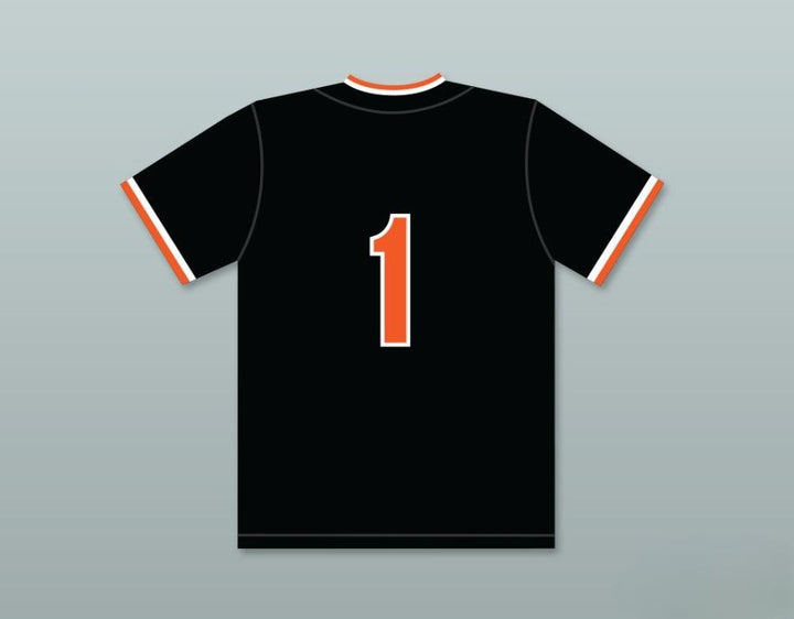 Custom Any Name Number CHRIS SALE 1  SENIOR HIGH SCHOOL DREADNAUGHTS BLACK BASEBALL JERSEY 1 Top Stitched S-6XL