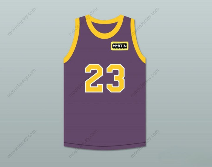 CUSTOM ANY Name Number MARTIN PAYNE 23 PURPLE BASKETBALL JERSEY WITH MARTIN PATCH Top Stitched S-6XL