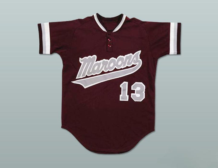 Custom Any Name Number DEREK JETER KALAMAZOO CENTRAL HIGH SCHOOL MAROON GIANTS BASEBALL JERSEY Top Stitched S-6XL