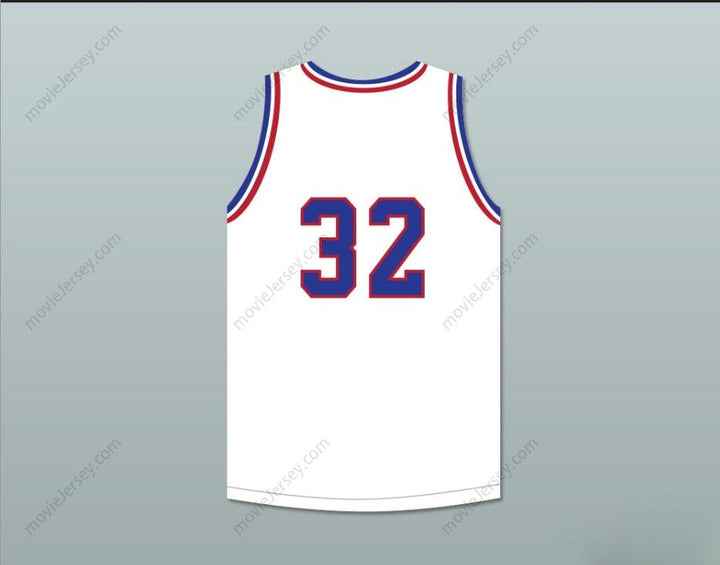 CUSTOM ANY Name Number ROSCOE 32 WILL FOSTER HIGH SCHOOL PATRIOTS WHITE BASKETBALL JERSEY THE RED SNEAKERS Top Stitched S-6XL
