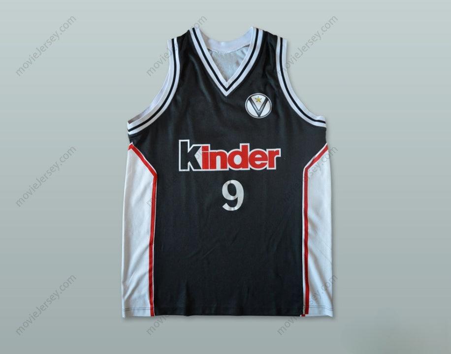 CUSTOM ANY Name Number SALIUS STOMBERGAS 9 VIRTUS BOLONIA BASKETBALL JERSEY Top Stitched S-6XL