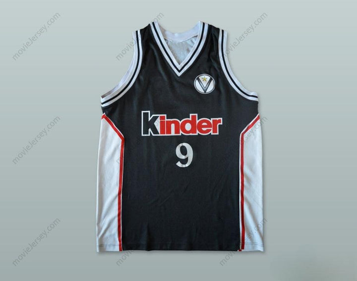CUSTOM ANY Name Number SALIUS STOMBERGAS 9 VIRTUS BOLONIA BASKETBALL JERSEY Top Stitched S-6XL