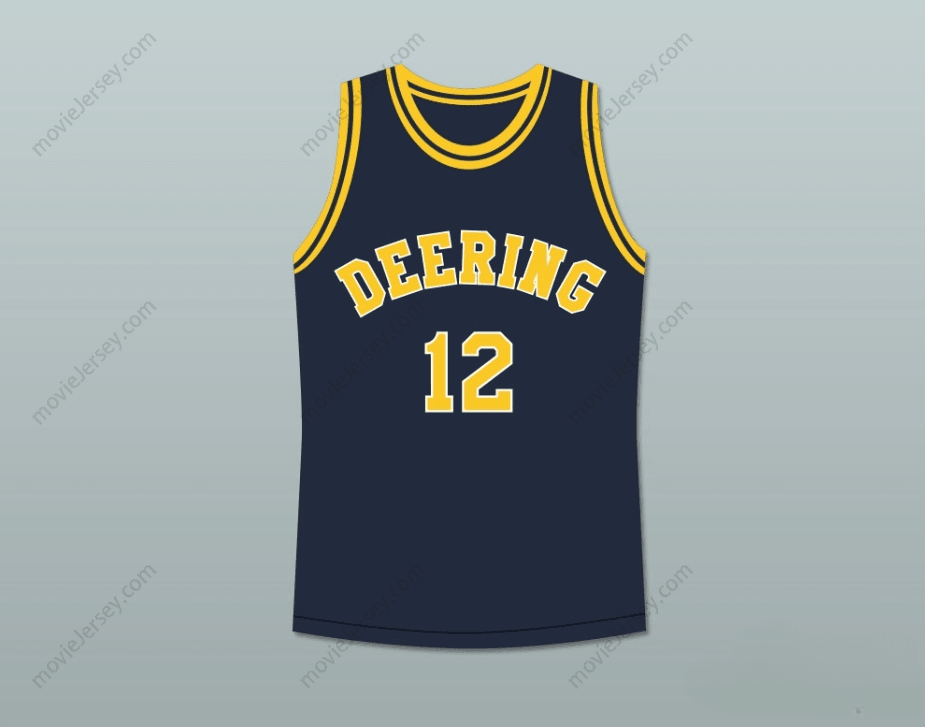 CUSTOM ANY Name Number HANG TIME TEDDY BROADIS 12 DEERING TORNADOS HIGH SCHOOL BASKETBALL JERSEY Top Stitched S-6XL