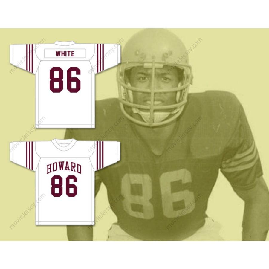 CUSTOM ANY Name Number REGGIE WHITE 86 HOWARD SCHOOL OF ACADEMICS AND TECHNOLOGY HUSTLIN TIGERS MAROON FOOTBALL JERSEY Top Stitched S-6XL