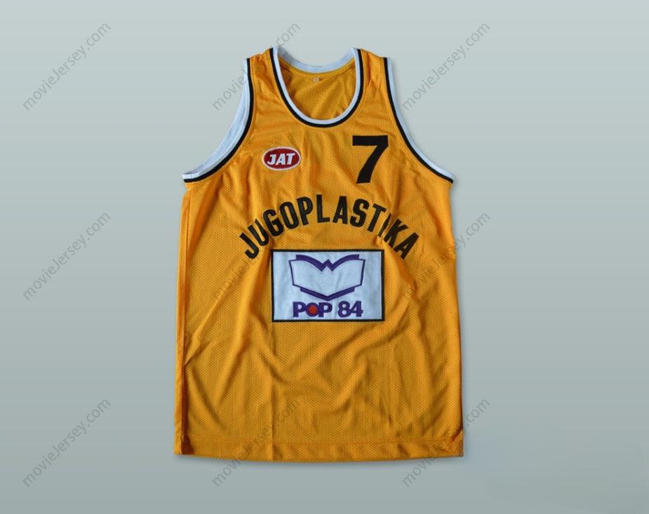 CUSTOM ANY Name Number TONI KUKOC 7 JUGOPLASTIKA SPLIT BASKETBALL JERSEY Top Stitched S-6XL