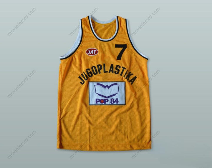 CUSTOM ANY Name Number TONI KUKOC 7 JUGOPLASTIKA SPLIT BASKETBALL JERSEY Top Stitched S-6XL