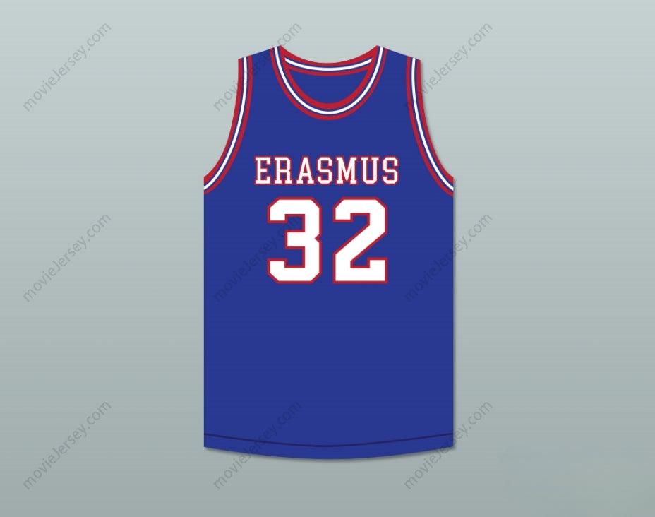 CUSTOM ANY Name Number BILLY CUNNINGHAM 32 ERASMUS HALL HIGH SCHOOL BLUE BASKETBALL JERSEY Top Stitched S-6XL