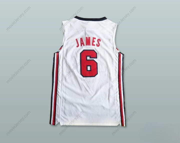 CUSTOM ANY Name Number LEBRON 6 TEAM USA BASKETBALL JERSEY Top Stitched S-6XL