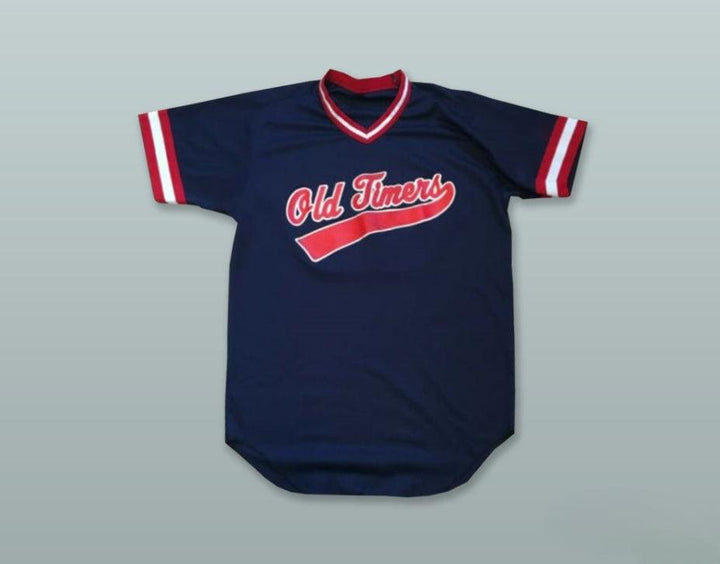 Custom Any Name Number OLD TIMERS 30 NAVY BLUE PULLOVER BASEBALL JERSEY Top Stitched S-6XL