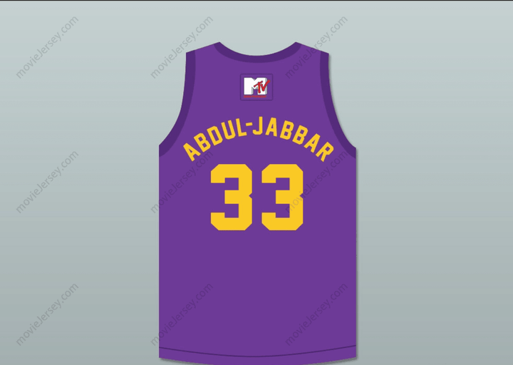 Custom Any Name Number KAREEM ABDUL-JABBAR 33 VIOLATORS BASKETBALL JERSEY 4TH ANNUAL ROCK N' JOCK B-BALL JAM 1994 Top Stitched S-6XL