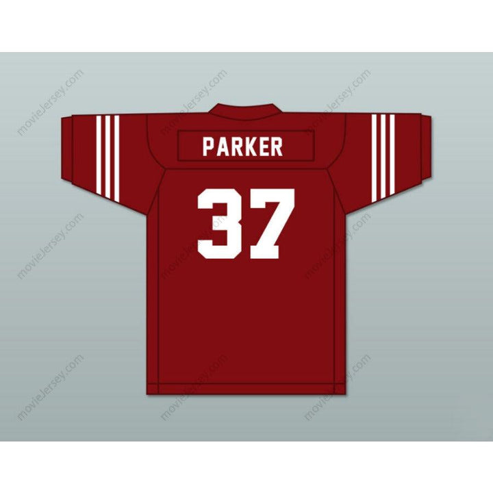 CUSTOM ANY Name Number JIM PARKER 37 SCOTT HIGH SCHOOL BULLDOGS MAROON FOOTBALL JERSEY Top Stitched S-6XL