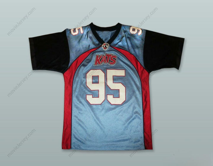CUSTOM ANY Name Number James Baron 95 Nashville Kats Light Blue Football Jersey Top Stitched S-6XL