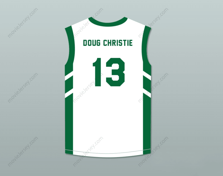 CUSTOM ANY Name Number DOUG CHRISTIE 13 WHITE BASKETBALL JERSEY DENNIS RODMAN'S BIG BANG IN PYONGYANG Top Stitched S-6XL