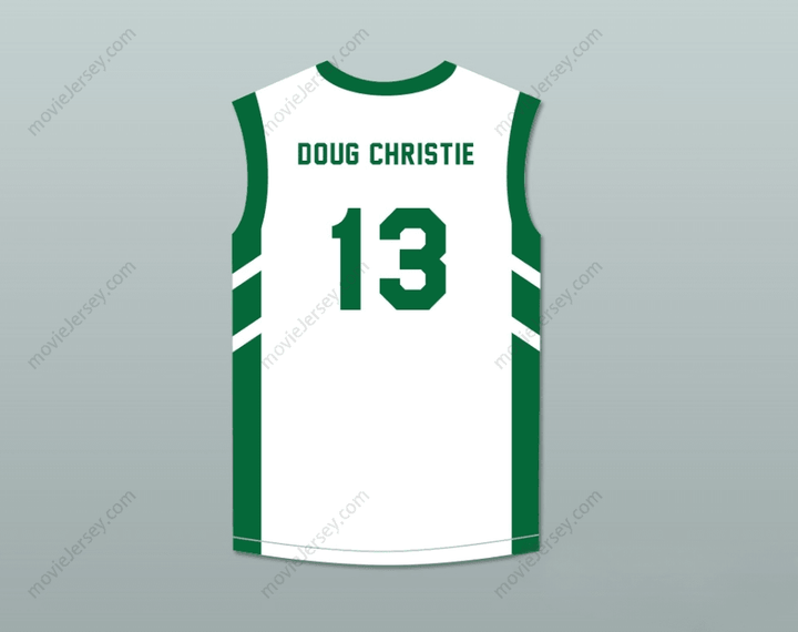 CUSTOM ANY Name Number DOUG CHRISTIE 13 WHITE BASKETBALL JERSEY DENNIS RODMAN'S BIG BANG IN PYONGYANG Top Stitched S-6XL