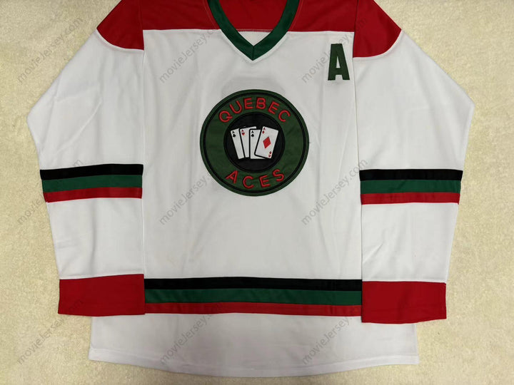Custom Any Name Number Quebec Aces Hockey Jersey Top Stitched S-6XL