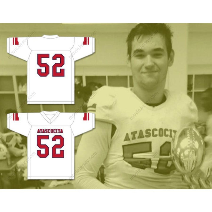 CUSTOM ANY Name Number SAM COSMI 52 ATASCOCITA HIGH SCHOOL  Football Jersey Top Stitched S-6XL