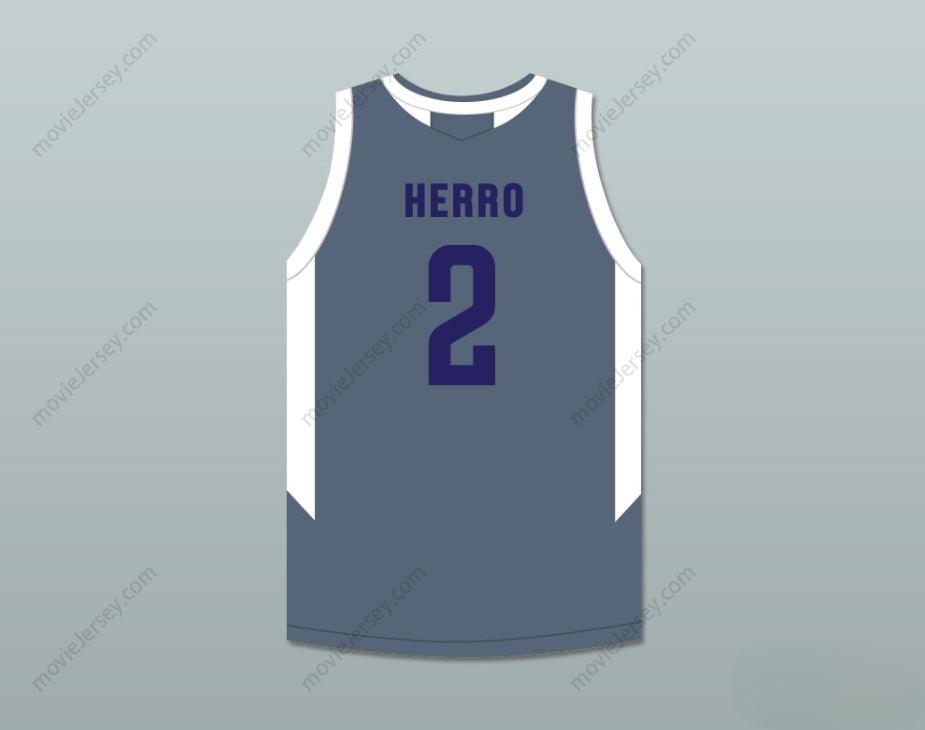 CUSTOM ANY Name Number TYLER HERRO 2  PLAYGROUND BASKETBALL DARK GRAY BASKETBALL JERSEY Top Stitched S-6XL