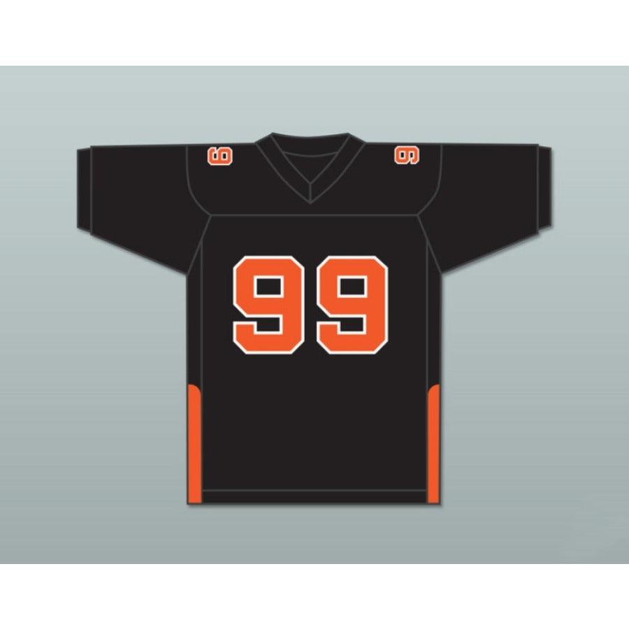 CUSTOM ANY WITH PATCHES ORC FOGTEETH DORGHU 99 ORANGE/BLACK FOOTBALL JERSEY Top Stitched S-6XL