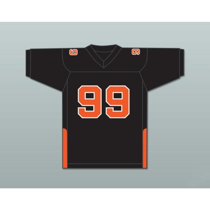 CUSTOM ANY WITH PATCHES ORC FOGTEETH DORGHU 99 ORANGE/BLACK FOOTBALL JERSEY Top Stitched S-6XL