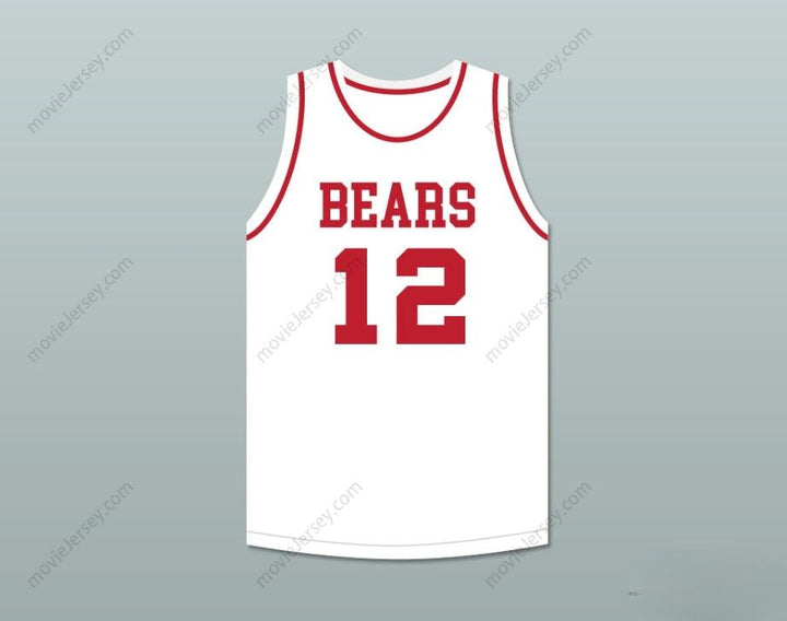 CUSTOM ANY Name Number MICHAEL  12 EMMA B TRASK MIDDLE SCHOOL BEARS WHITE BASKETBALL JERSEY 2 Top Stitched S-6XL