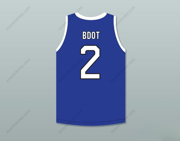 CUSTOM ANY Name Number BDOT 2 ACE FAMILY CHARITY BLUE BASKETBALL JERSEY Top Stitched S-6XL