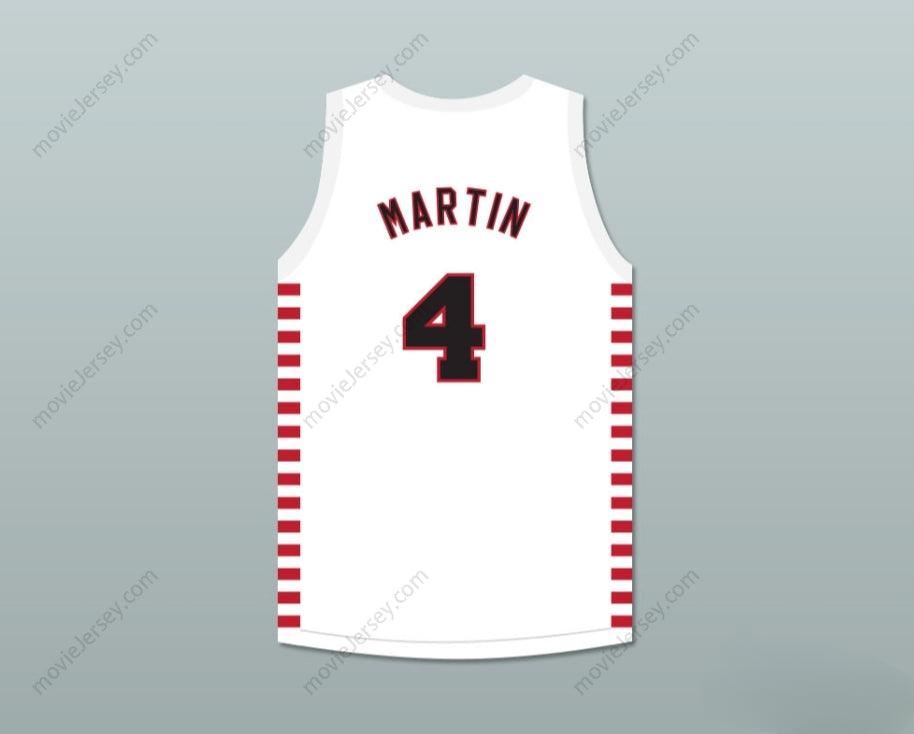 CUSTOM ANY Name Number DINO MARTIN 4 PROVIDENCE STEAMROLLERS WHITE BASKETBALL JERSEY WITH PATCH 1 Top Stitched S-6XL