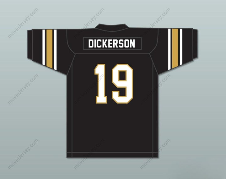 CUSTOM ANY Name Number ERIC DICKERSON 19 SEALY HIGH SCHOOL TIGERS BLACK FOOTBALL JERSEY Top Stitched S-6XL