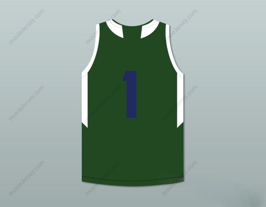 CUSTOM ANY Name Number LAMELO BALL 1   HIGH SCHOOL HUSKIES GREEN BASKETBALL JERSEY Top Stitched S-6XL
