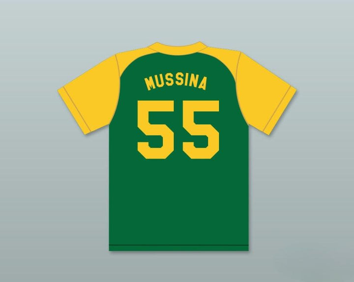 Custom Any Name Number MIKE MUSSINA 55 JOHNNY Z'S LITTLE LEAGUE GREEN BASEBALL JERSEY 2 Top Stitched S-6XL