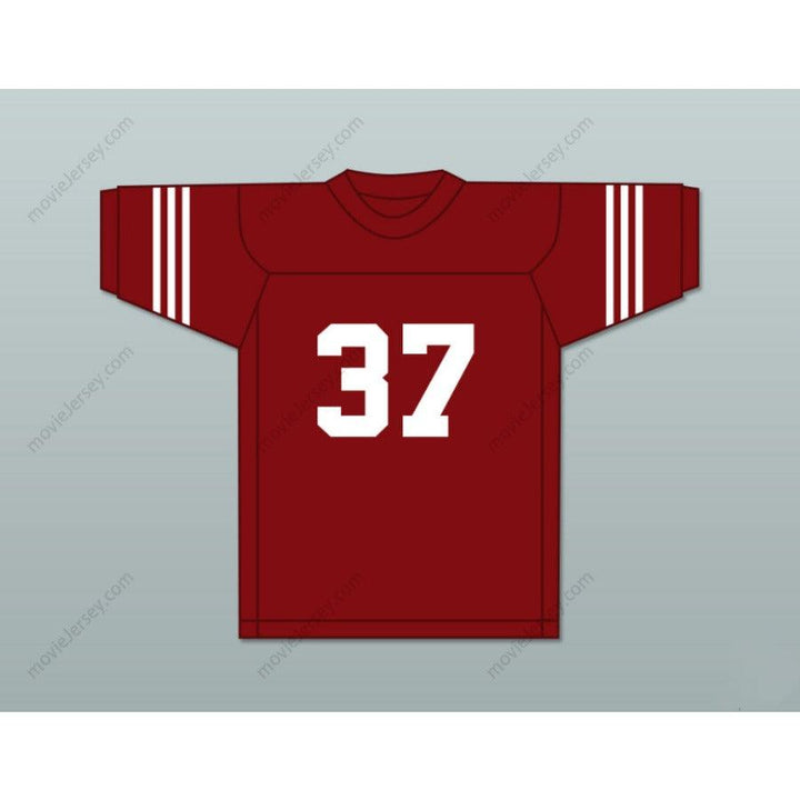 CUSTOM ANY Name Number JIM PARKER 37 SCOTT HIGH SCHOOL BULLDOGS MAROON FOOTBALL JERSEY Top Stitched S-6XL