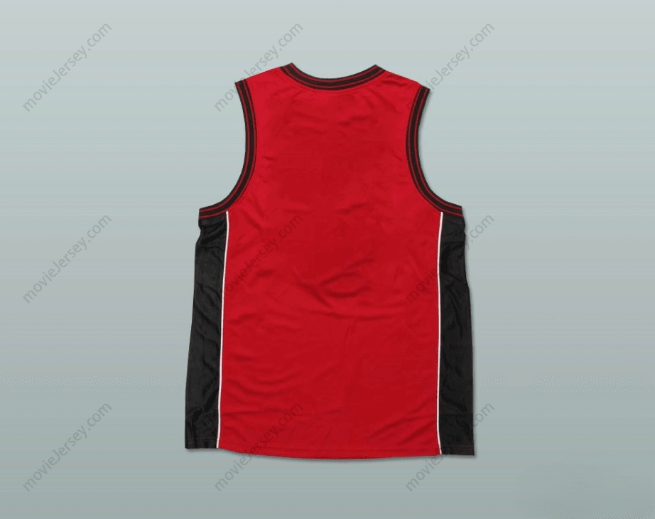 CUSTOM ANY Name Number PLAIN BASKETBALL JERSEY RED-BLACK-WHITE Top Stitched S-6XL