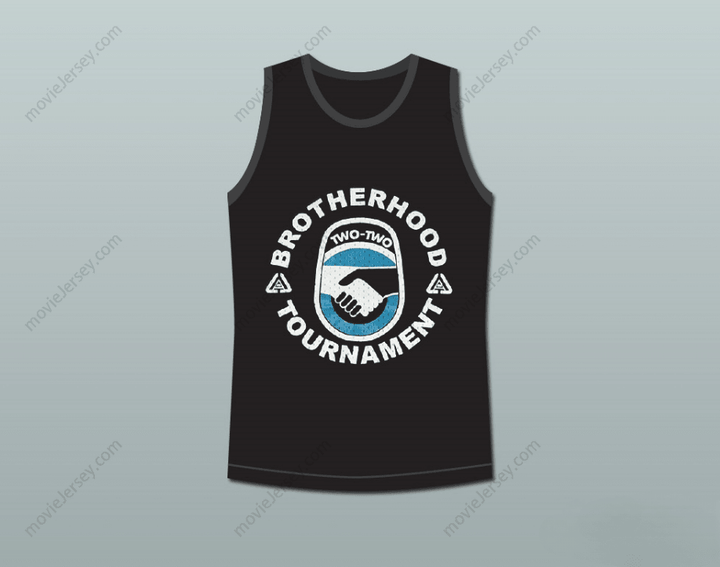 CUSTOM ANY Name Number WHITE MEN CAN'T JUMP BROTHERHOOD TOURNAMENT BASKETBALL JERSEY BLACK Top Stitched S-6XL