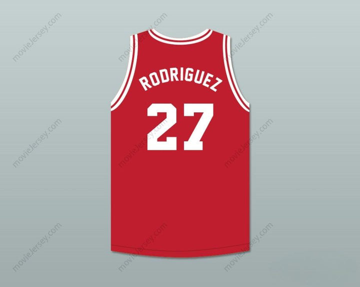 CUSTOM ANY Name Number GUILLERMO RODRIGUEZ 27 TIJUANA PIRANHAS RED BASKETBALL JERSEY MEXICAN EXPANSION TEAM Top Stitched S-6XL