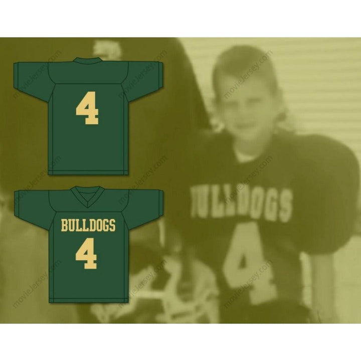 CUSTOM ANY Name Number JOE BURROW 4 ATHENS MIDDLE SCHOOL BULLDOGS GREEN Football Jersey Top Stitched S-6XL