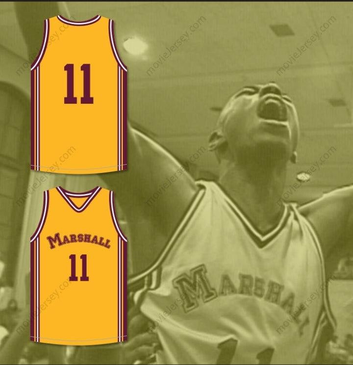 CUSTOM ANY Name Number ARTHUR AGEE 11 JOHN MARSHALL METROPOLITAN HIGH SCHOOL COMMANDOS BASKETBALL JERSEY HOOP DREAMS Top Stitched S-6XL
