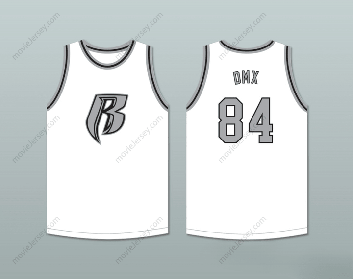 CUSTOM ANY Name Number DMX 84 ROUGH RYDERS WHITE BASKETBALL JERSEY 1 Top Stitched S-6XL