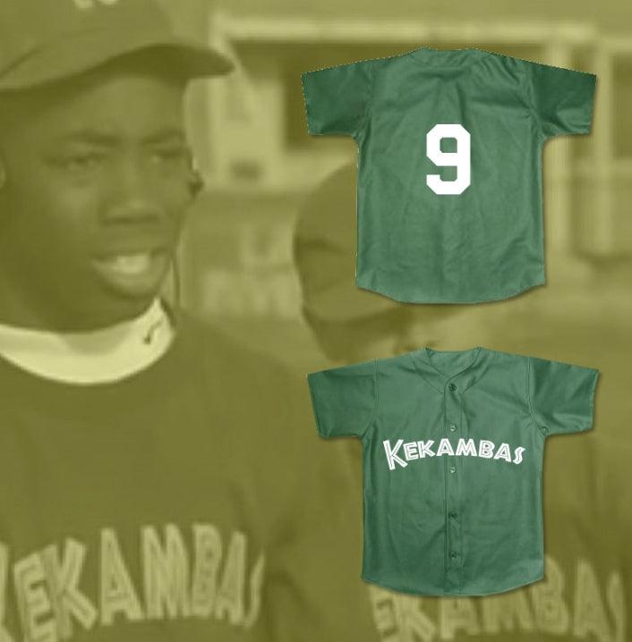 Custom Any Name Number MILES PENNFIELD II 'BIG POPPA' 9 KEKAMBAS BASEBALL JERSEY HARDBALL DARK GREEN Top Stitched S-6XL