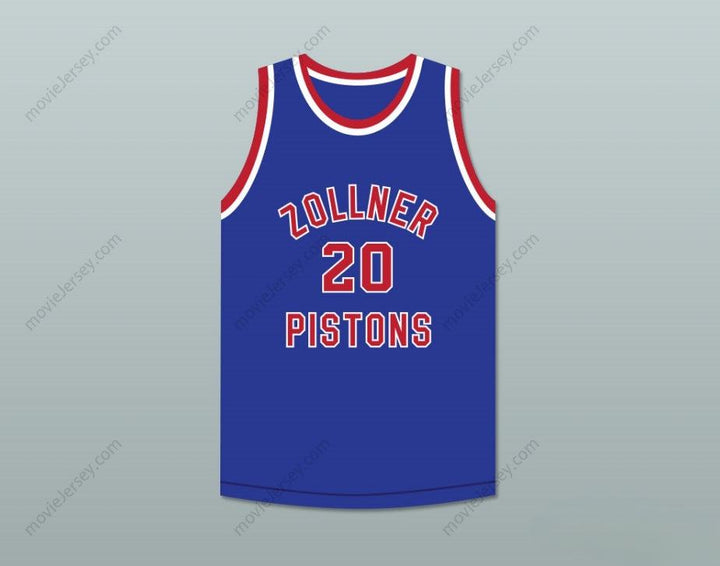 CUSTOM ANY Name Number BOBBY MCDERMOTT 20 FORT WAYNE ZOLLNER  BLUE BASKETBALL JERSEY Top Stitched S-6XL