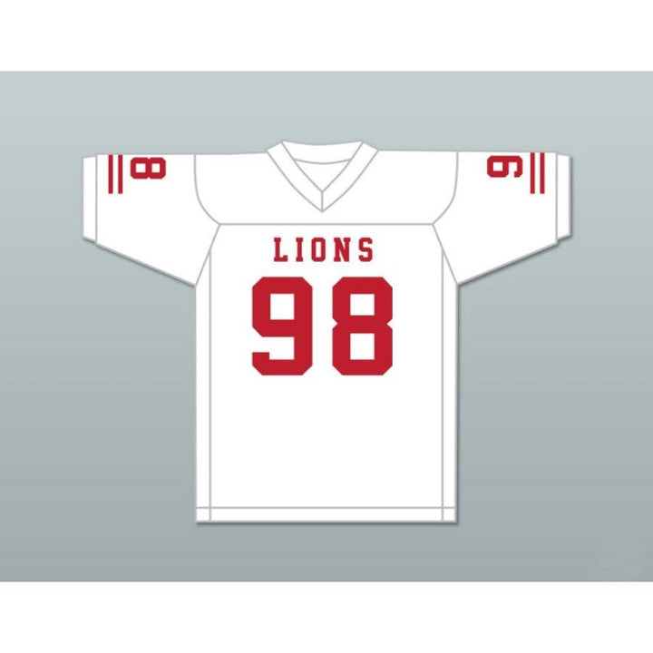CUSTOM ANY Name Number GARY MCCRAE 98 EMCC LIONS FOOTBALL JERSEY INCLUDES PATCHES Top Stitched S-6XL