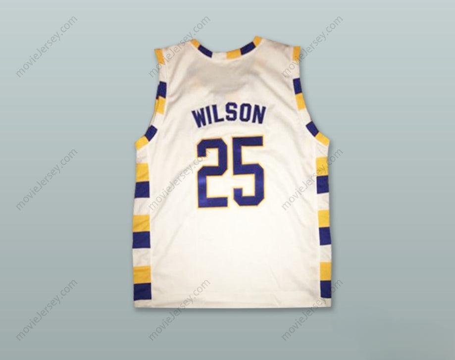CUSTOM ANY Name Number  BEN WILSON 25 SIMEON CAREER ACADEMY WOLVERINES WHITE BASKETBALL JERSEY Top Stitched S-6XL