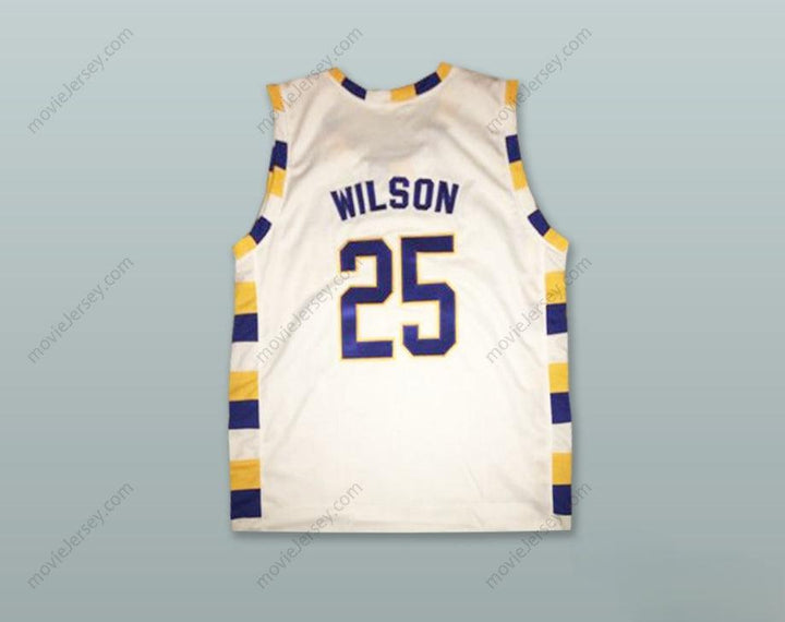 CUSTOM ANY Name Number  BEN WILSON 25 SIMEON CAREER ACADEMY WOLVERINES WHITE BASKETBALL JERSEY Top Stitched S-6XL