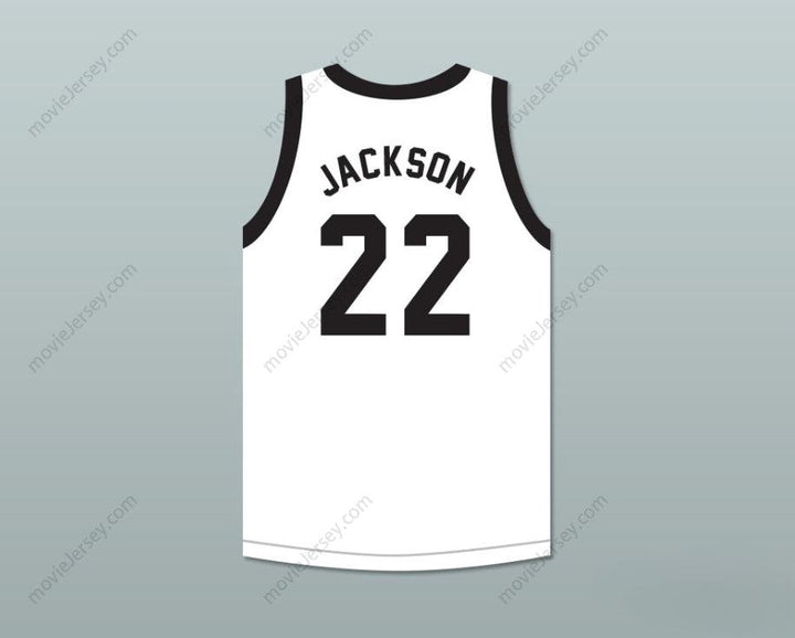 CUSTOM ANY Name Number PHIL JACKSON 22  HIGH SCHOOL COYOTES WHITE BASKETBALL JERSEY Top Stitched S-6XL