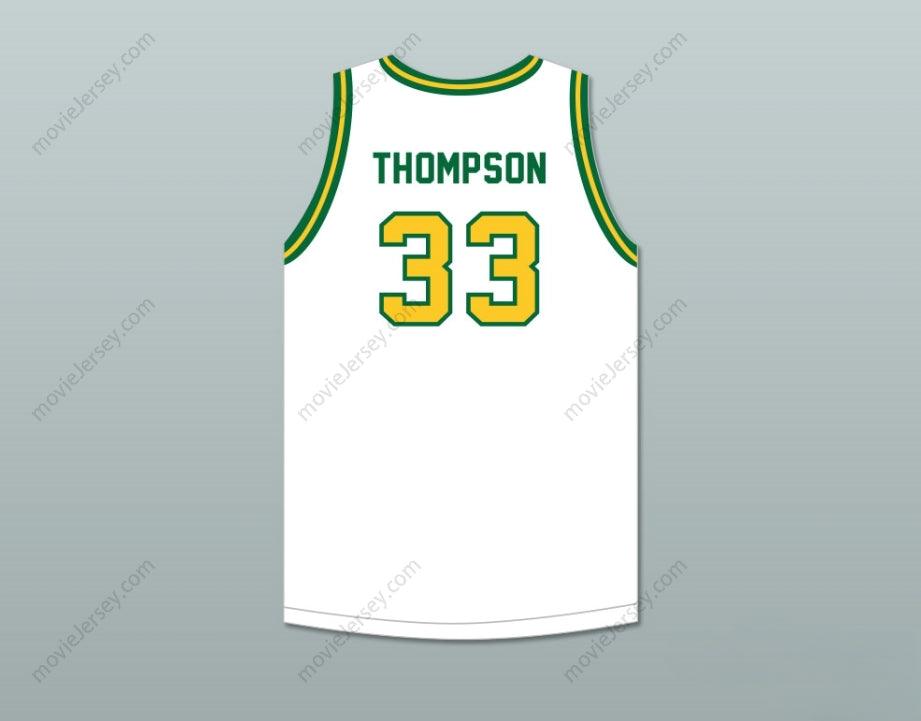 CUSTOM ANY Name Number DAVID THOMPSON 33 CREST HIGH SCHOOL CHARGERS WHITE BASKETBALL JERSEY 2 Top Stitched S-6XL