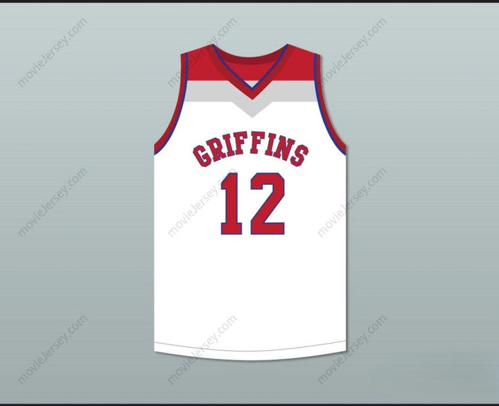 CUSTOM ANY Name Number ZION WILLIAMSON 12  DAY SCHOOL GRIFFINS WHITE BASKETBALL JERSEY 6 Top Stitched S-6XL