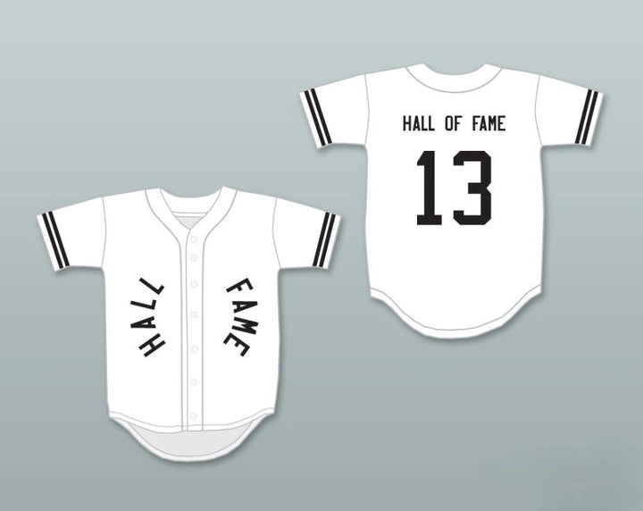 Custom Any Name Number HALL OF FAME 13 WHITE BASEBALL JERSEY Top Stitched S-6XL