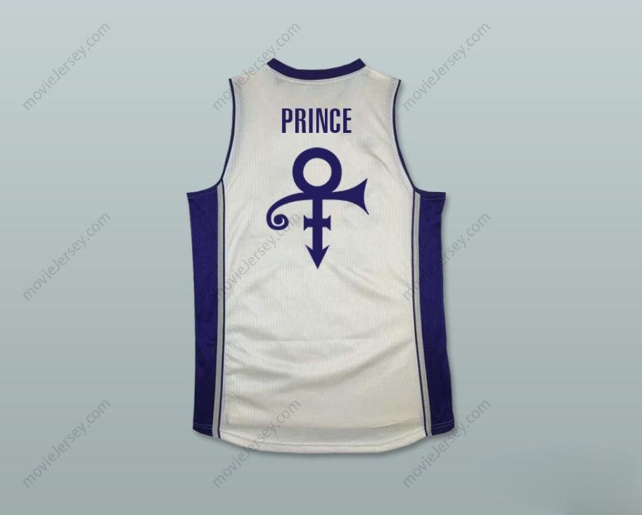 CUSTOM ANY Name Number PRINCE TRIBUTE WHITE BASKETBALL JERSEY Top Stitched S-6XL