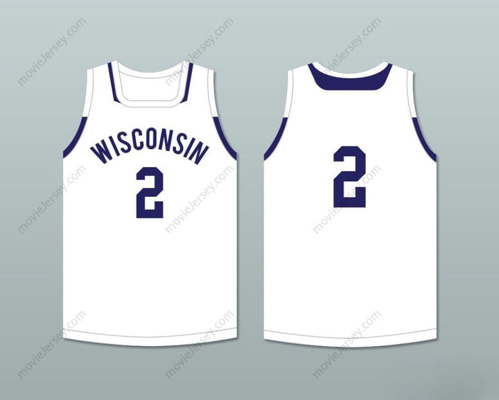CUSTOM ANY Name Number PLAYER 2  WHITE BASKETBALL JERSEY Top Stitched S-6XL